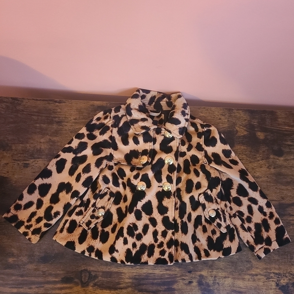 Baby GAP Leopard Print Trench Coat 4 Years
